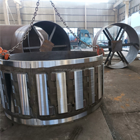 Nouveau moteur de four rotatif compact Honeke 2.0*45m robuste avec boîte de vitesses, engrenage et PLC, longue durée de vie, pour cimenterie, 37000W