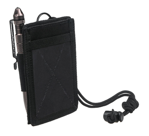 Tactical ID Card Holder Hook & Loop Patch Badge Holder <b>Key</b> Ring Credit Card <b>Organizer</b> Adjustable Neck Lanyard - Product Image 4