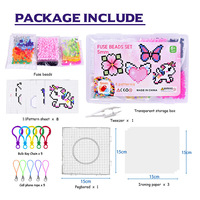 Nouveaux jouets éducatifs populaires pour enfants, perles en plastique multicolores, puzzle pour enfants, perles en plastique DIY, ensembles de perles Perler