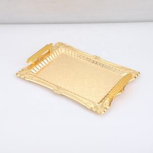 Plateau de service rectangulaire en métal design traditionnel - Product Image 4
