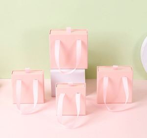 Caja de Joyería de Cartón Cuadrada Personalizada con Cajón para Anillos, Caja con Asa y Logotipo Impreso para Empaque de Joyería - Product Image 4