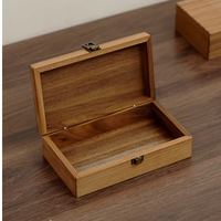 Boîte en bois rectangulaire haut de gamme en noyer, faite à la main, gravée et personnalisable, pour emballage de cadeaux, montres, bijoux et colliers