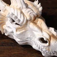 Statue de crâne de dragon en résine au design vintage SKS09, idéale pour la décoration d'automne, décoration artistique de galerie, ornement de table
