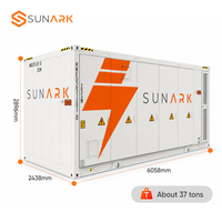 Système de stockage d'énergie au lithium-ion (BESS) SunArk haute performance de 5 MWh en conteneur avec refroidissement liquide actif pour raccordement au réseau photovoltaïque