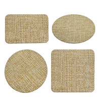 Accessoires pour chapeaux à sublimation : patchs vierges en toile de chanvre, formes variées