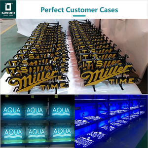 Satom venta al por mayor personalizado cerveza neón signo personalizado vino whisky <span class=keywords><strong>Vodka</strong></span> Ron Gin Tequila bebidas cócteles neón signo - Product Image 5