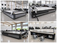 Machine de découpe numérique de tissus pour rideaux coupe-feu, textiles techniques à haute teneur en silice, découpe CAD DXF, nesting automatique de précision