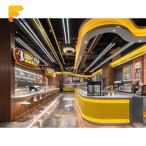 Vetrina Espositiva per Pasticceria in Legno e Vetro, Bancone di Servizio per Caffetteria Premium, Layout per Esposizione Dessert - Product Image 1