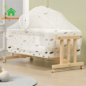 Cuna Cama de Madera Convertible para Bebé Más Vendida, Multifuncional 6 en 1, Cama Columpio para Interiores, Cuna Duradera para Niños de 0 a 12 Años para Dormitorio - Product Image 3