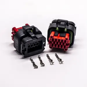 Auto Automotive Elektrischer Stecker 14-polig wasserdicht 14 AWG 20A AMP Heiß drähte-Auto-Stecker und Buchse Kunststoff draht