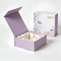 Boîtes en carton biodégradables personnalisées, emballage magnétique rigide en carton, décoration de mode, écharpes, hijab, boîte en papier