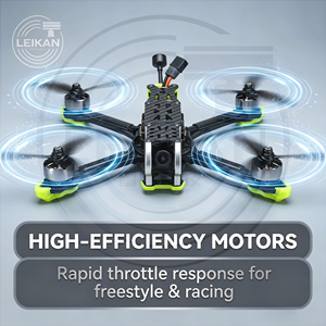 Drone da Corsa FPV con Telaio in Fibra di Carbonio da 5 Pollici, Quadricottero RC ad Alta Velocità per Fotografia Aerea e <span class=keywords><strong>Volo</strong></span> Freestyle - Product Image 4