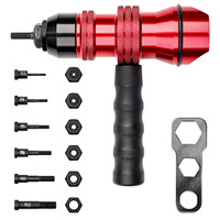Pistola Manual para Tuercas M3 M4 M5 M6 M8 M10, Cabezal de Conversión de Aleación de Aluminio, Grado Industrial, Taladro para Remaches, 26V, Trabajo en Madera, OEM ODM