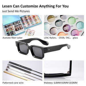 2024 populaire mode tendance Hawker vente en gros Boutique femmes petit vert carré <span class=keywords><strong>rectangulaire</strong></span> cadre <span class=keywords><strong>pare</strong></span>-<span class=keywords><strong>soleil</strong></span> lunettes de <span class=keywords><strong>soleil</strong></span> - Product Image 3