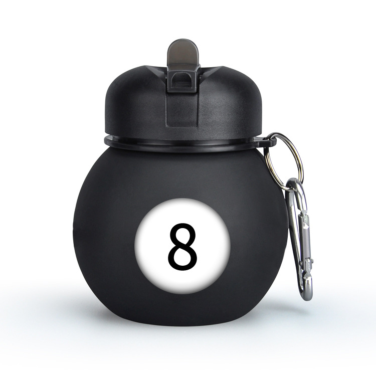 Bouteille de billard en silicone 350 ml noire
