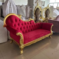 Mariage personnalisé moderne 3 places canapé mariée et le marié Chaise longue canapé pour événement de mariage trône canapé