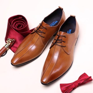 รองเท้าหนังแท้คุณภาพสูง ระบายอากาศได้ดี สำหรับผู้ชาย หัวแหลม สวมใส่ได้ทั้งลำลอง ธุรกิจ และงานทางการ สำหรับฤดูใบไม้ร่วง - Product Image 4