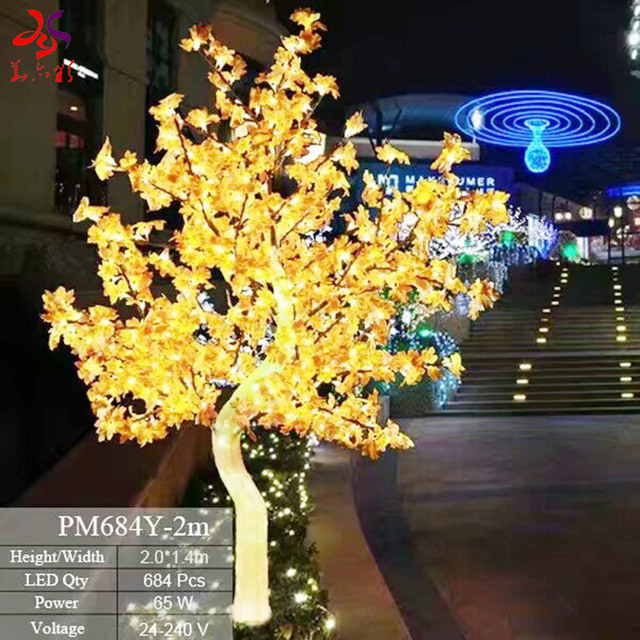 Festival or Wedding Ceremony Decorative Artificial LED Tree Handmade for Outdoor or Indoor Decoration
