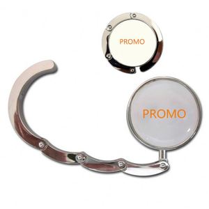 Oempromo Porte-sac pliable en alliage de zinc personnalisé avec époxy et logo gravé, crochet pour sac à main - Accessoire de mode durable et écologique - Product Image 3