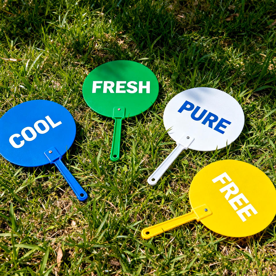 Custom Promotional Hand Fans - Perfect for Events & Ads