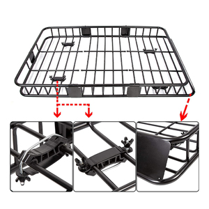 <span class=keywords><strong>Humilde</strong></span> coche negro techo de carga de la compañía Rack Universal Roof Rack - Product Image 6
