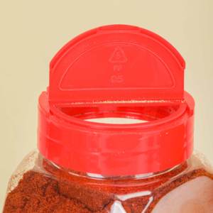 Producto directo de fábrica de grado alimenticio 900ML botellas de coctelera de especias de plástico transparente para mascotas contenedor de especias de plástico Rectangular doble aleta - Product Image 6