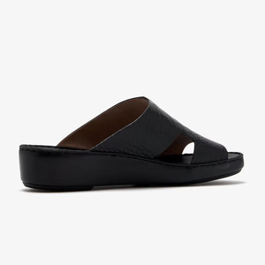 SHIKOL <span class=keywords><strong>pelle</strong></span> esotica sandali da uomo comodi fatti a mano neri italiani Premium in vera <span class=keywords><strong>pelle</strong></span> scarpe di lusso pantofole da uomo - Product Image 6