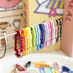 Charm in Metallo Kawaii a Forma di Stella con Spilla di Sicurezza per Fermagli per Capelli, Cover per Telefono e Lavori Fai-da-Te - Product Image 2
