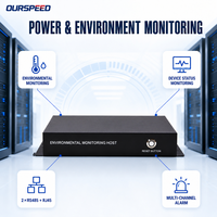 Système de surveillance métallique : température, humidité, fumée, fuite d'eau, alimentation, environnement, surveillance réseau TCP, application Tuya Smart, alarme sonore