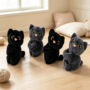Braccialetti a scatto in peluche assortiti all'ingrosso: volpe, coniglio, scimmia - Giocattoli morbidi imbottiti per bambini, ideali come regali per feste di compleanno - Product Image 4