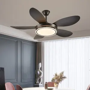 Hot bán năm ABS lưỡi điều khiển từ xa khách sạn trang trí 52 inch LED Điện quạt trần với ánh sáng