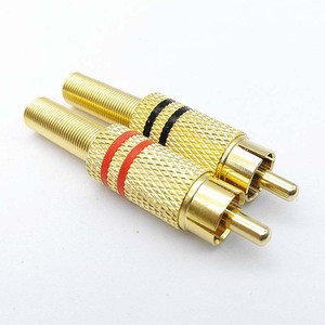 Cantell หัว RCA ชุบทอง, ปลั๊กเชื่อมต่อสัญญาณเสียงลำโพงแบบไอดีโอ - Product Image 3