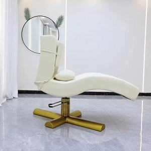 Factory Custom Foldable <b>Adjustable</b> Beauty Lashista Eyelash Massage <b>Table</b> Spa Salon Facial Chair Pink Curve Lash Bed - Product Image 3
