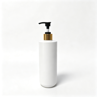Bouteille de gel douche en HDPE blanc mat de 500 ml, flacon compressible rechargeable pour shampoing, lotion, soin de la peau, sérum, logo personnalisé gratuit