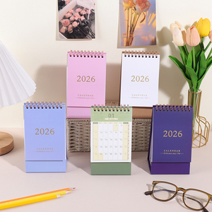 Персонифицированный <span class=keywords><strong>2026</strong></span> новый Настольный календарь портативный складной задний планировщик Примечания офисный Домашний Настольный Календарь украшения - Product Image 1