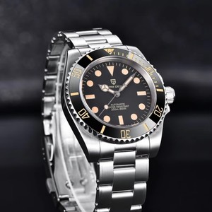Montre automatique <span class=keywords><strong>STEELDIVE</strong></span> SD1958V de la marque <span class=keywords><strong>Steeldive</strong></span>, cadran noir vintage, luminescent, mouvement NH35, résistante à l'eau jusqu'à 200 m, montre de plongée - Product Image 5