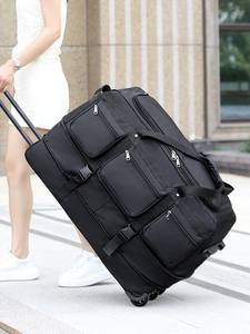 Bolsa de Lona con Ruedas Expandible Personalizada con Logotipo, Bolsa de Viaje Extra Grande, Negra, Táctica, para Caza - Product Image 6