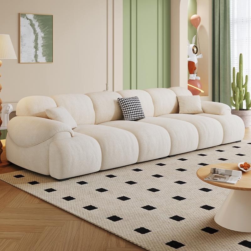 Design Modern Simple Cream Sofa Set