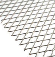 Panneau en treillis métallique diamanté extensible en acier inoxydable léger, fourni par l'usine, découpe sur mesure pour faux-plafonds suspendus