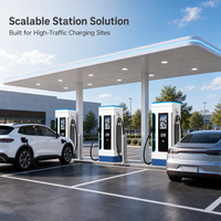 Nouvelle borne de recharge rapide pour véhicules électriques DC 120 kW, extérieure, montée au sol, connecteur CCS2, station de recharge, indice de protection IP54, avec WiFi 4G