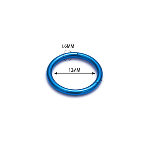 G23 Titan Vách Ngăn Vòng Clicker Mũi Vòng 14G 16G 18G 20G Anodized Bông Tai Sụn Helix Daith Tai Xuyên Đồ Trang Sức - Product Image 2