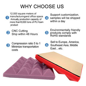 Fabricant de panneaux acoustiques en mousse personnalisés avec ruban adhésif - Product Image 5