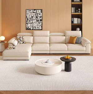 <span class=keywords><strong>Divano</strong></span> Modulare in Tessuto di Lusso Moderno per Soggiorno, con Schienale Mobile, in Velluto, Cotone <span class=keywords><strong>e</strong></span> Lino - Product Image 4