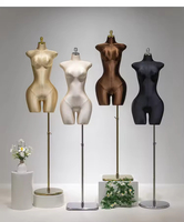 Maniquí de Medio Cuerpo Femenino de Talla Grande con Busto y Cadera Curvos para Exhibición de Vestidos de Novia, Maniquí de Talla Grande