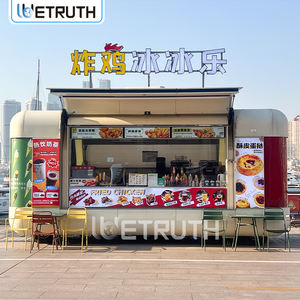 Alüminyum ve Fiberglas Yapılı, İzoleli, Özelleştirilebilir Renkli, Mobil Donduruculu Dondurma Kamyonu Treyler Arabası - Product Image 2