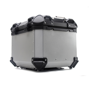 Caja superior plateada de diseño X de 45L, caja superior de <span class=keywords><strong>aluminio</strong></span> de gran capacidad para motocicleta, cajas traseras, Maleta de viaje apta para todas las motocicletas - Product Image 3