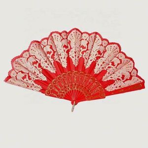 Abanicos de Seda Clásicos Impresos Personalizados 2018, de Alta Calidad, Estilo Arte Folclórico, Material de Bambú, Tallados a Mano, Recuerdo con Diferentes Colores - Product Image 6