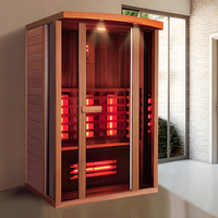 Sauna infrarouge hybride extérieur à spectre complet pour 2 à 3 personnes de luxe Offre Spéciale