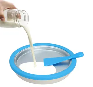 Eismaschine Haushalts-Eismaschine Tragbar Einfache Bedienung Joghurt maschine Sommer Coole Eiscreme-Maschine für Kinder