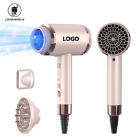 Sèche-cheveux ionique professionnel 1800W pour femmes, réglable, à air chaud, pour usage domestique